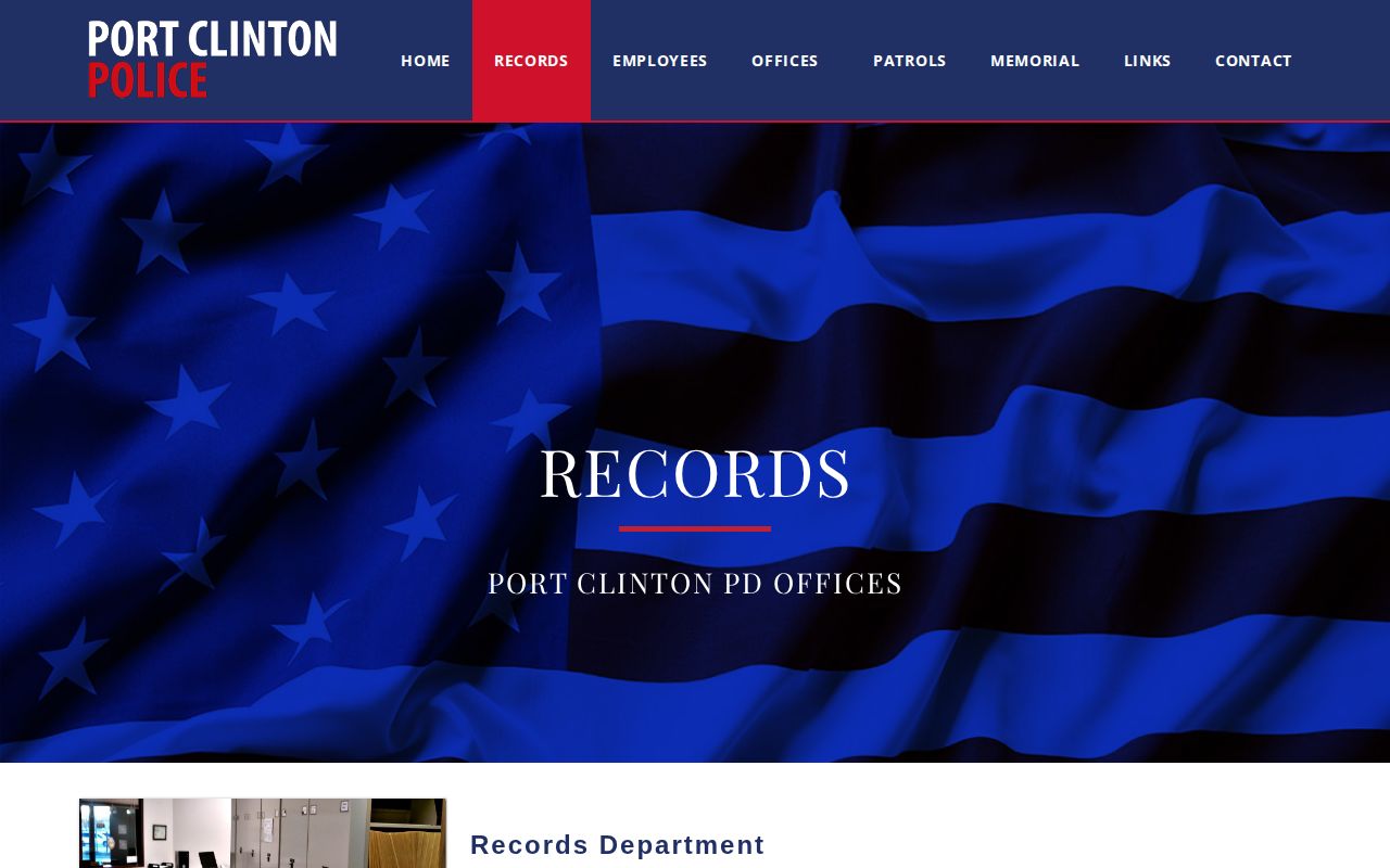 Port Clinton, Ottawa County police records request page